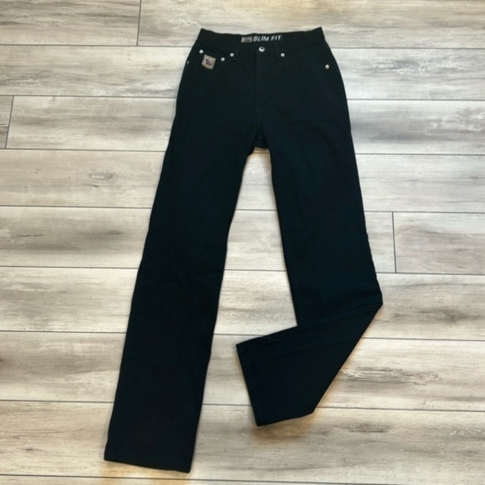 Cruel Girl Slim Fit Boot Cut jeans in black size 9 long tall